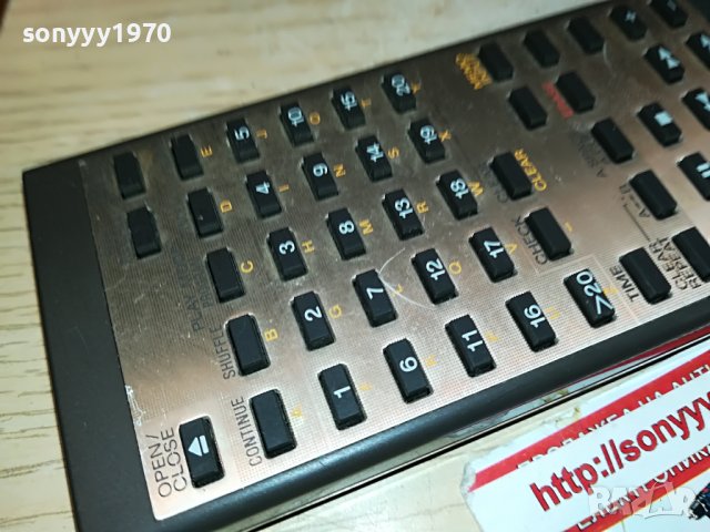 SOLD//поръчано!!!🛑SONY RM-D891 CD PLAYER REMOTE-ВНОС SWISS 0910221652, снимка 17 - Декове - 38272802