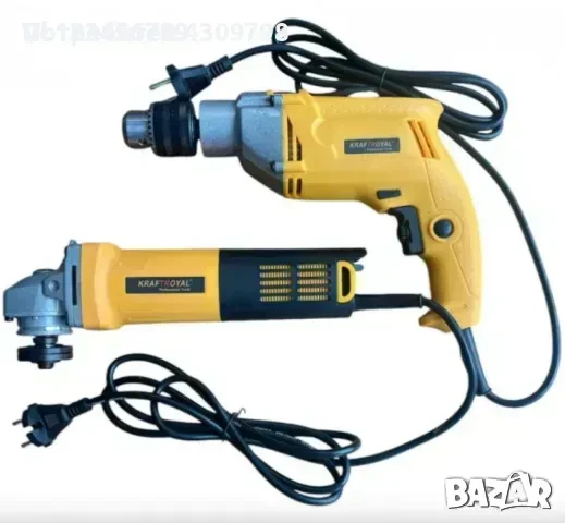 Ъглошлайф и Бормашина 1100W KRAFT WORLD