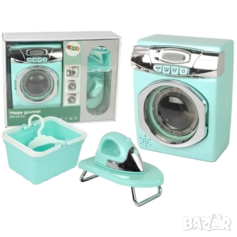 Детски комплект за пране – пералня, ютия и аксесоари, снимка 2 - Други - 52055607