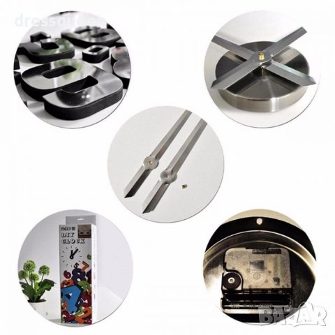 4203 3D стенен часовник, снимка 12 - Други стоки за дома - 37364440