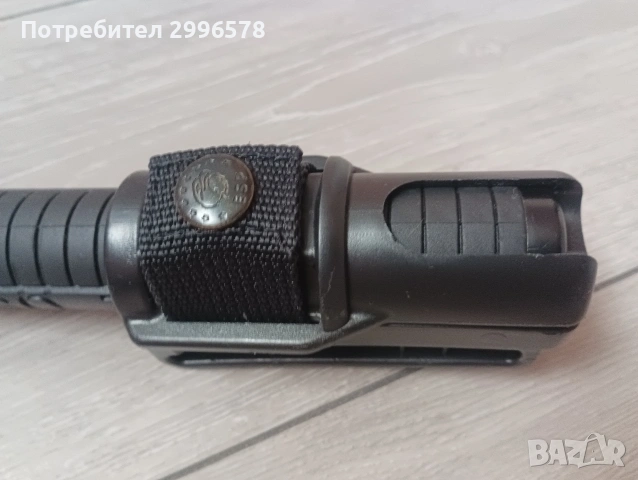 Метална телескопична палка с полимерен калъф пластмасов кобур, снимка 2 - Бойно оръжие - 54037226