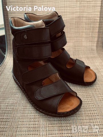 Леки комфортни летни боти-сандали FINN COMFORT кожа