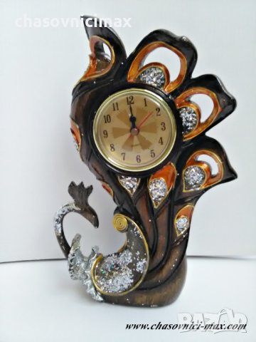 настолен часовник-паун345-6778