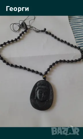 Амулет от натурален нефрит-6, снимка 3 - Колиета, медальони, синджири - 50111539