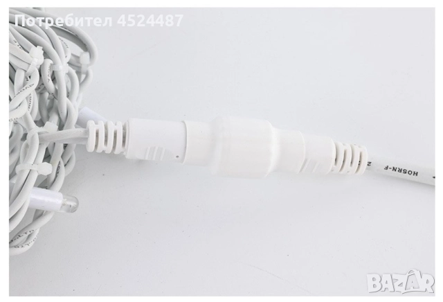 Коледни лампички тип "Падащ сняг" / бяла светлина / 70 led светлини, снимка 4 - Декорация за дома - 51863165