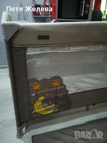 Сгъваема и преносима с падаща стена кошара/легло CHIPOLINO MERIDA, снимка 15 - Кошарки - 50711453