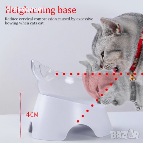 2744 Двоен диспенсър за храна и вода за котки, снимка 7 - Други - 30368258