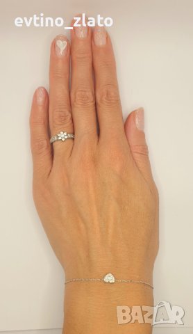 Златни гривни с диаманти , снимка 4 - Гривни - 42881855