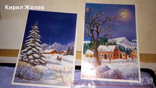 ЛОТ 4 СТАРИ ПОЩЕНСКИ КАРТИЧКИ ТЕМА ЗИМНИ ПРАЗНИЦИ РОЖДЕСТВО ХРИСТОВО НОВА ГОДИНА ЧЕСТИТКИ 6310, снимка 3 - Филателия - 38809178