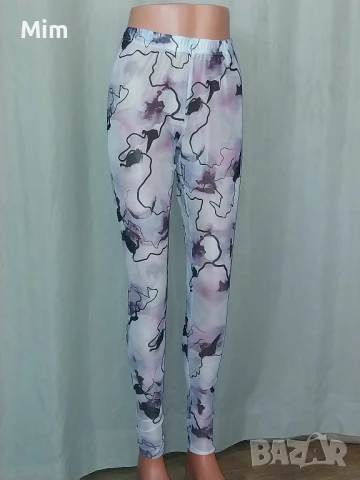 ZHENZI M/2XL Прозрачен еластичен клин в лилаво розово на черни фигури 