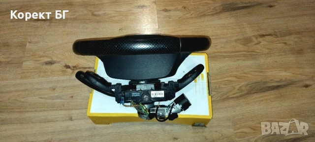 Мултифункционален волан с аербег airbag и лентов кабел + лост за мигачи/чистачки за Citroen C3, снимка 5 - Части - 51161360