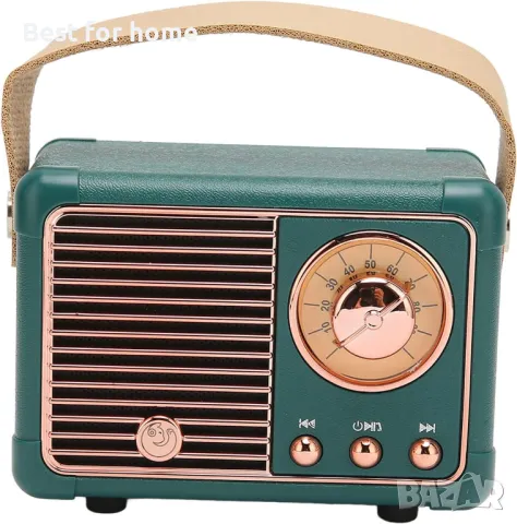 Ретро Bluetooth високоговорител, 360-градусов