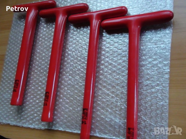 LEMP - VDE 1000 V - MADE IN GERMANY - 4 броя ПРОФЕСИОНАЛНИ Изолирани Маркови Ключове: 13-14-17-19 mm, снимка 14 - Клещи - 50776307