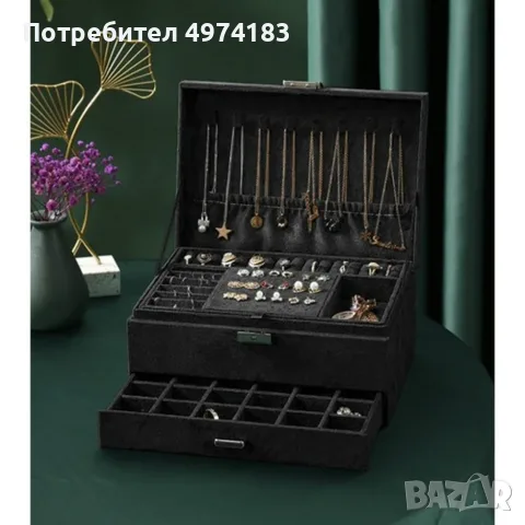 Кутия за бижута, снимка 2 - Бижутерийни комплекти - 56447096