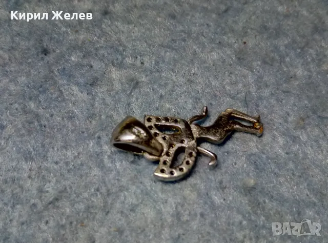 ФИГУРАЛЕН СКЪПОЦЕНЕН СРЕБЪРЕН ПЕНДАНТ ФЕЯ СРЕБРО 925 с БЯЛА ПОЗЛАТА и РАЗНОЦВЕТНИ ЦИРКОНИ 45585, снимка 2 - Колиета, медальони, синджири - 49001664