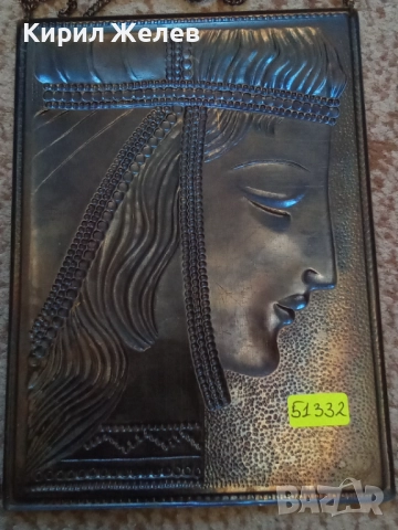 Картина стара медна 51332, снимка 3 - Колекции - 51753653