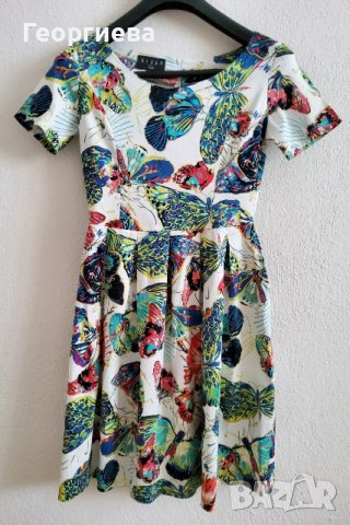  Красива рокля с пеперуди, снимка 1