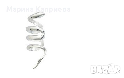 Обеца за ушната мида "Спирала" /С-47/, снимка 2 - Обеци - 51539535