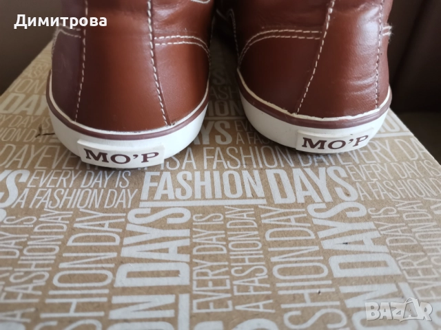 Кожени кецове Marc OPolo, снимка 3 - Кецове - 52547695