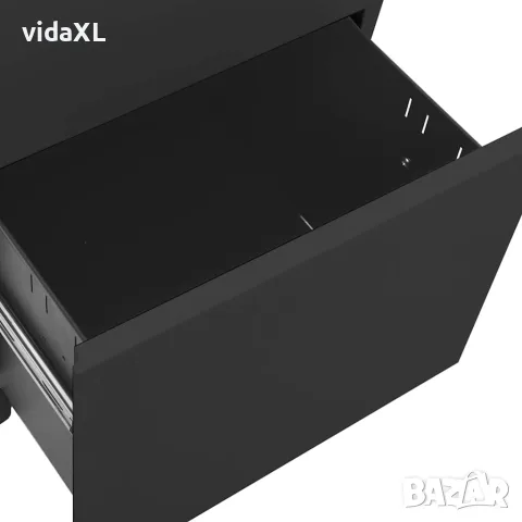 vidaXL Мобилен офис шкаф, антрацит, 39x45x60 см, стомана, снимка 6 - Шкафове - 56147097