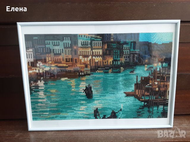 Диамантен гоблен в рамка размер 30/45  см., снимка 2 - Гоблени - 33230279