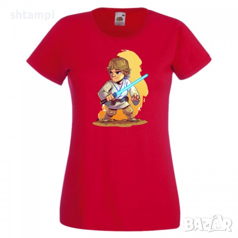 Дамска тениска Star Wars Luke Игра,Изненада,Подарък,Геймър,, снимка 4 - Тениски - 36789126