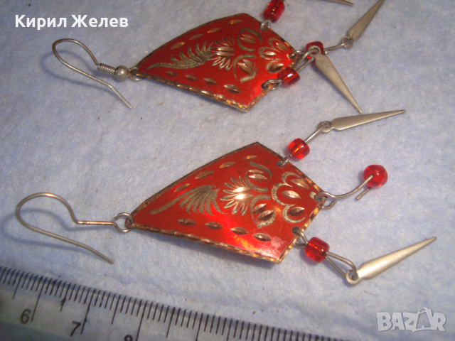 РЪЧНО ОРНАМЕНТИРАНИ РЕТРО АРТ ЕТНО СТИЛ ОБЕЦИ МЕТАЛНИ с МЪНИСТА 4304, снимка 5 - Антикварни и старинни предмети - 36520235