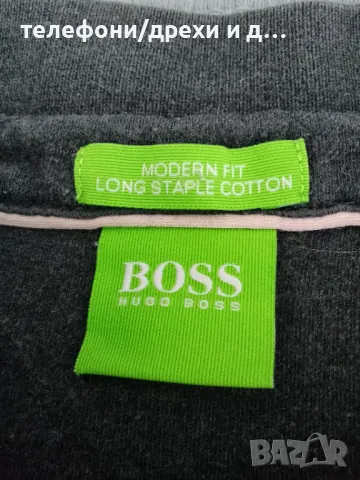 Сива блуза с дълъг ръкав Hugo Boss (XL), снимка 6 - Блузи - 49769509