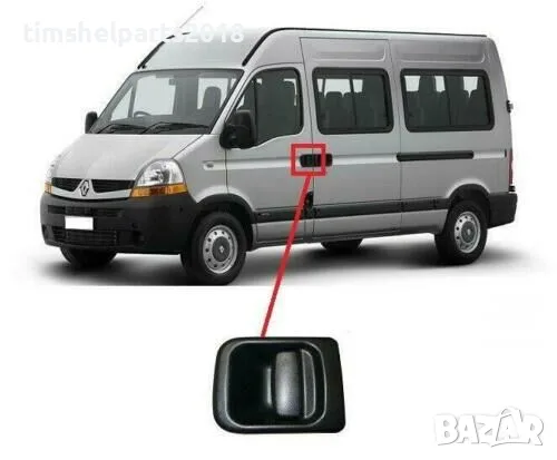 Външна дръжка за врата за Renault Master 1997 -Opel Movano 1998- Шофьорска страна