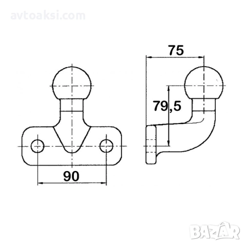 Теглич за ремарке стоманено -0520, снимка 4 - Аксесоари и консумативи - 52477839