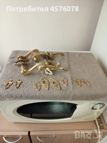 три комплекта старинни бронзови брави, снимка 5 - Антикварни и старинни предмети - 53941774