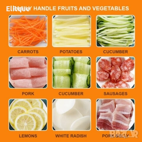 Мултифункционален чопър Spring Slicer за рязане на плодове и зеленчуци с контейнерче , снимка 6 - Аксесоари за кухня - 52818905