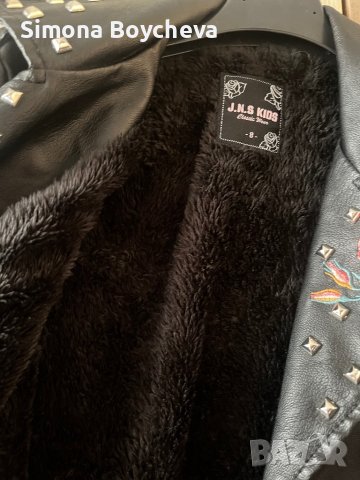 Детско кожено яке, снимка 3 - Детски якета и елеци - 42551528
