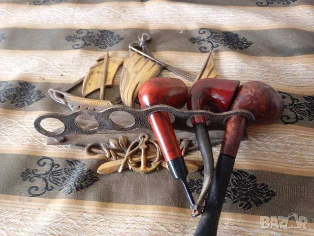 Стенна поставка за лули-кораб, снимка 7 - Други ценни предмети - 51221515