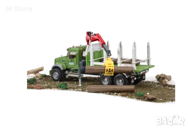 Камион с кран за презоз на дърва, снимка 3 - Коли, камиони, мотори, писти - 48549908