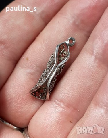 Сребърен медальон / колие - Берковски филигран проба 925 , снимка 9 - Колиета, медальони, синджири - 29395652