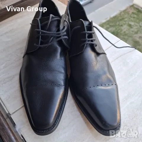 Мъжки обувки Edwin Wallace 100% кожа, снимка 3 - Официални обувки - 47743567