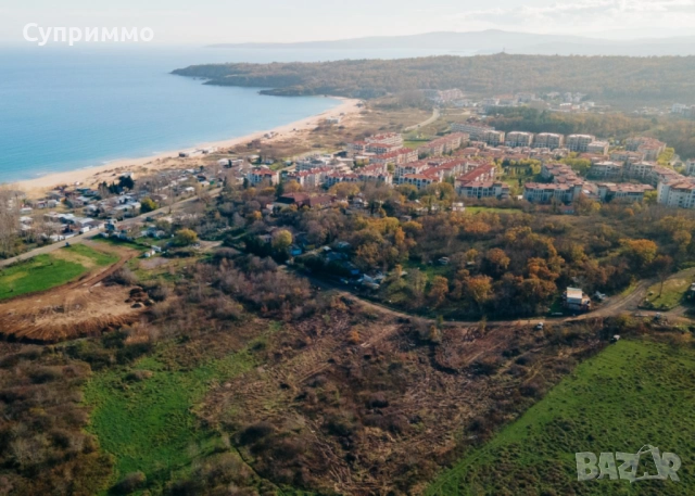 Урегулиран поземлен имот с морска панорама, на 200 метра от плаж Каваците