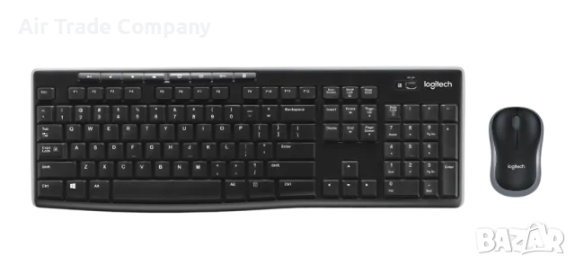 Комплект мишка и клавиатура Logitech – MK270, безжичен, черен Ново, снимка 2 - Клавиатури и мишки - 50222422