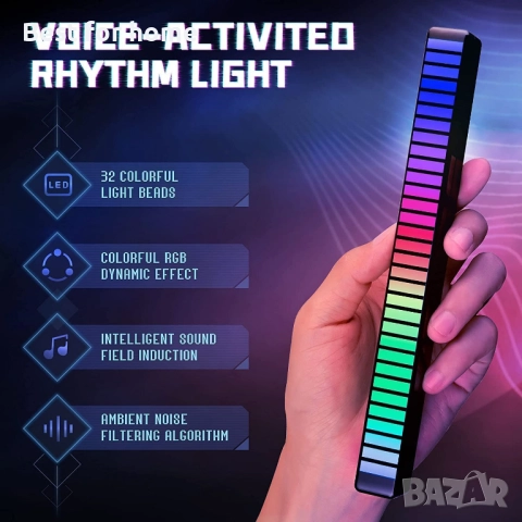Enligne RGB звукови контролни светлини, снимка 3 - Друга електроника - 52593749