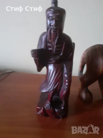 Дървена фигура рибар, снимка 3 - Декорация за дома - 49849143