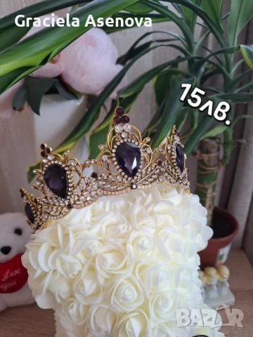 Сватбени Корони-Тиари , снимка 4 - Аксесоари за коса - 51185178
