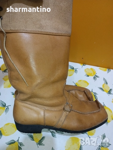 Кожени ботуши N 43,5 - 19 лв, снимка 4 - Мъжки ботуши - 52749351