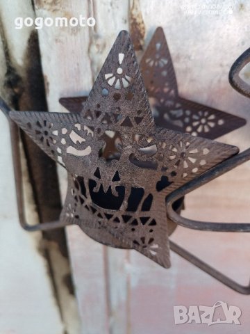 стар, стари, арт, старинен, винтидж висящ "абажур" за свещ, свещник 🕯️, снимка 8 - Декорация за дома - 44450406