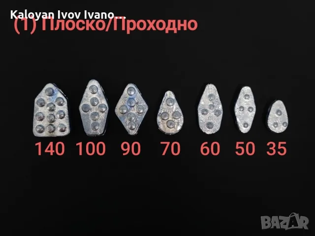 Тежести за риболов - олово