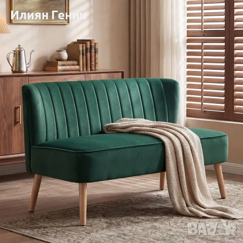 Диван HOMCOM Ретро дизайн, снимка 2 - Дивани и мека мебел - 56218688