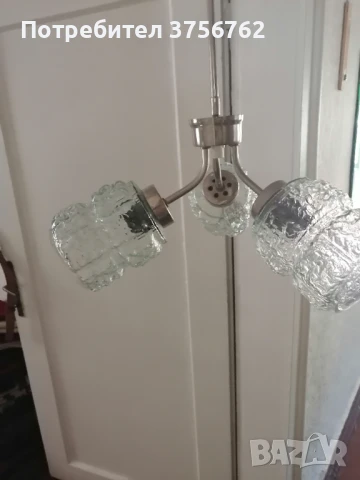 Продавам запазен полилей от соца, снимка 4 - Полилеи - 50712198