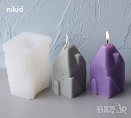 3d Висока сграда блок къща силиконов молд форма фондан гипс свещ сапун, снимка 3 - Форми - 38032101