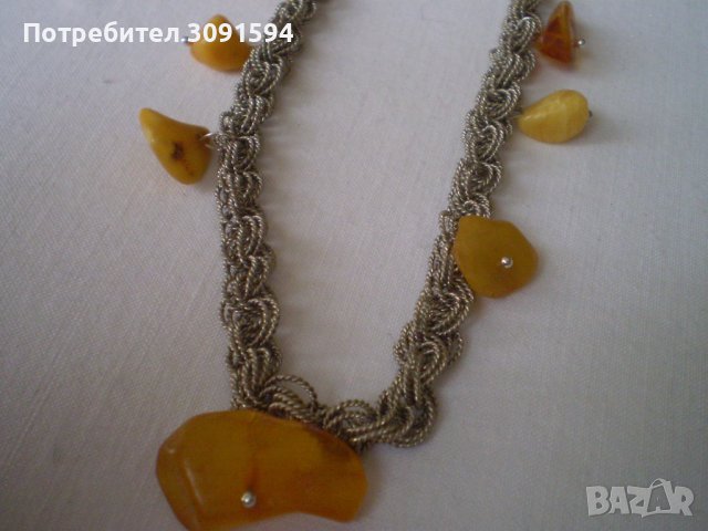 Винтидж  Дамско колие от естествен кехлибар, снимка 14 - Антикварни и старинни предмети - 40352341