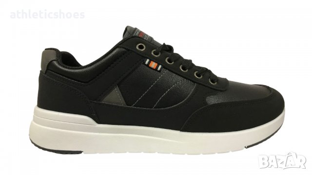 Мъжки кожени  маратонки в кафяво и черно-3081, снимка 3 - Маратонки - 38073570